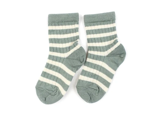 MP lily pad strømper uld striber (2-pack)